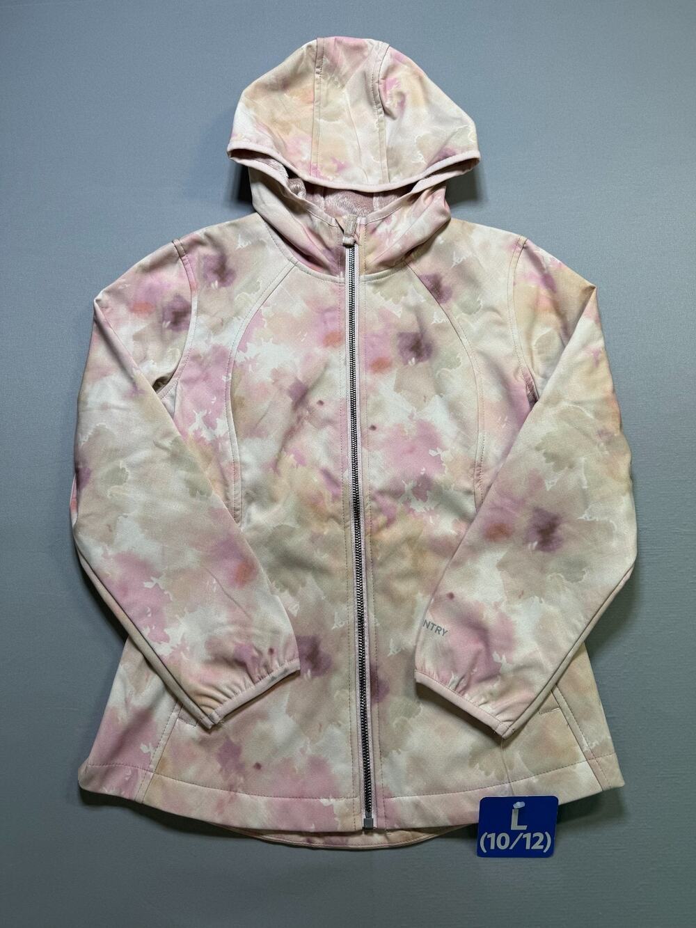 NWT Free Country Softshell Jacket Girls Large Pink 4-Way Stretch Water Resistant
